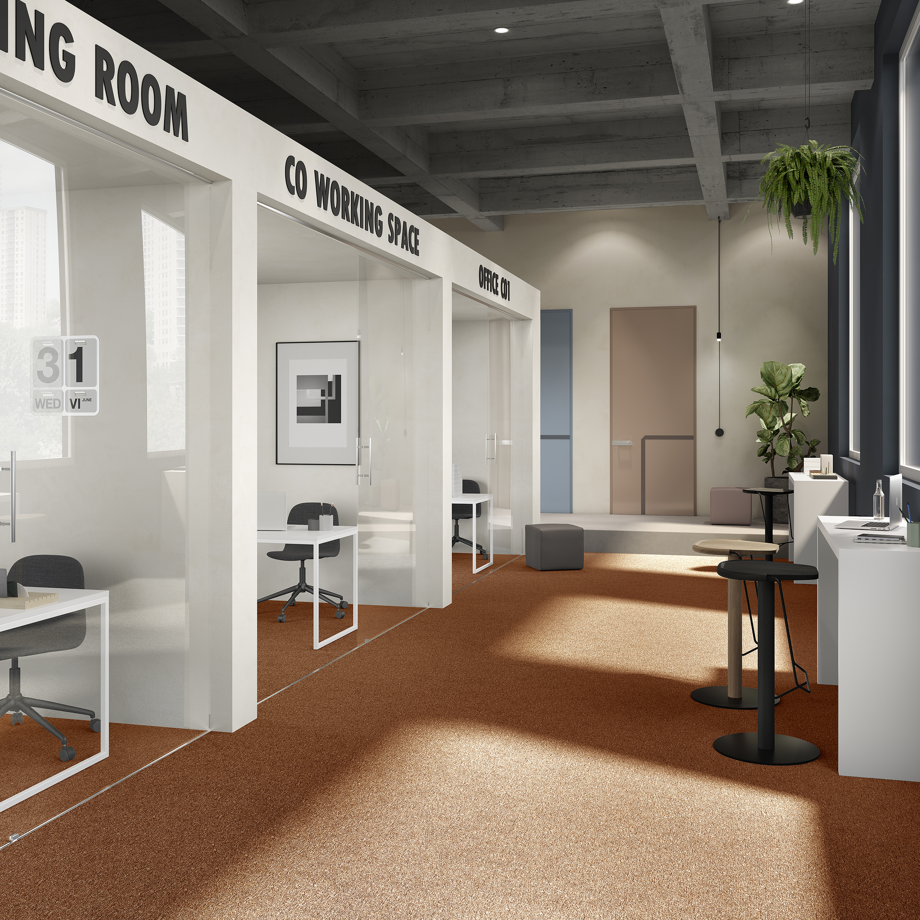 Ковровая плитка Medusa Tile 84 (500*500*5 мм) — купить в Каменске-Уральском