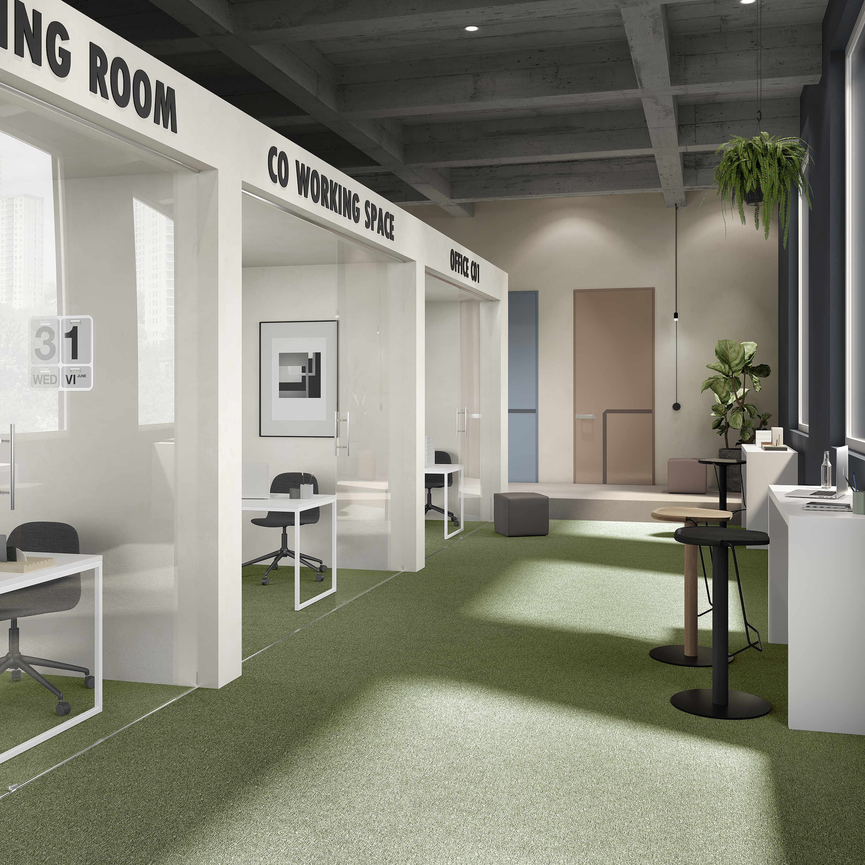 Ковровая плитка Medusa Tile 21 (500*500*5 мм) — купить в Каменске-Уральском