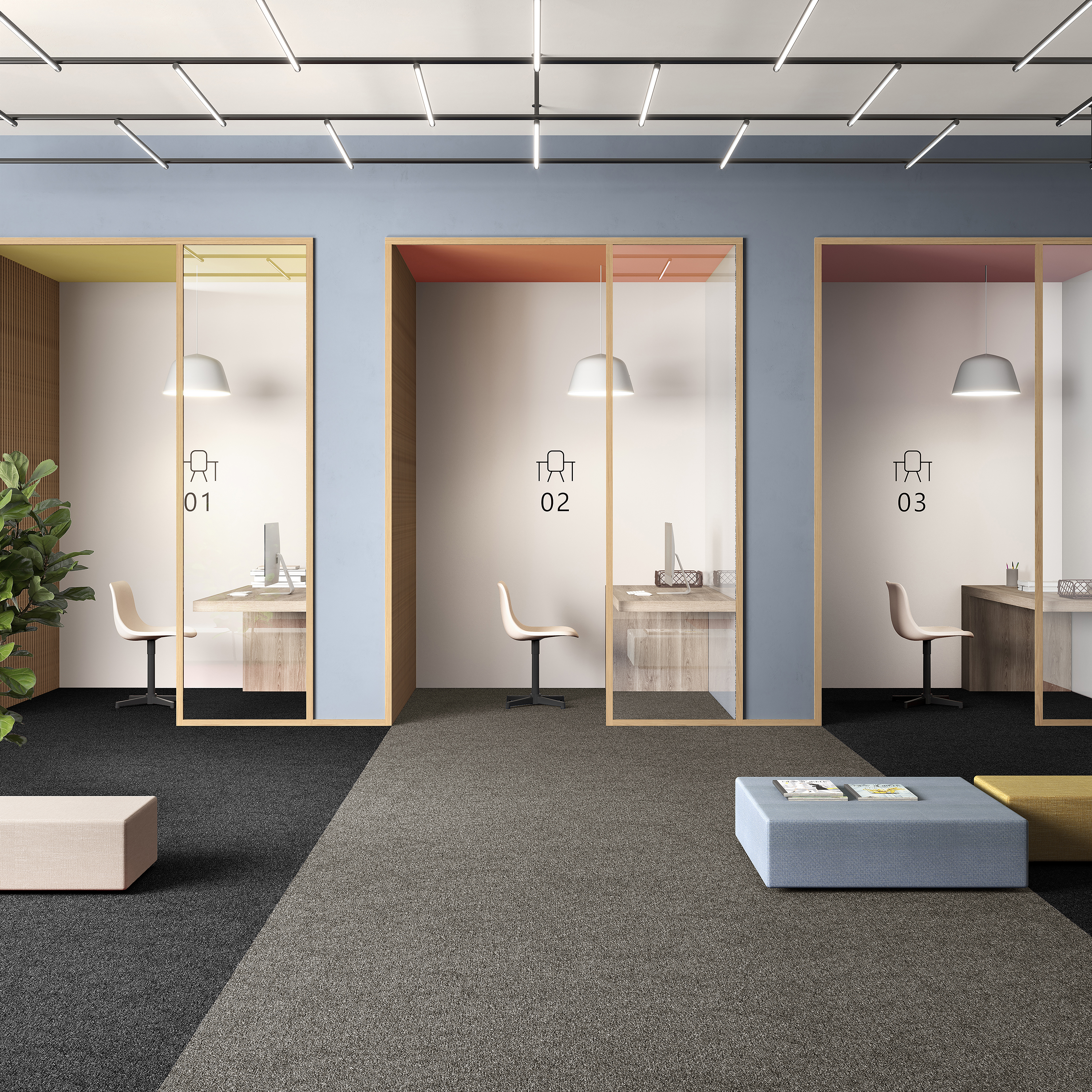 Ковровая плитка Medusa Tile 40 (500*500*5 мм) — купить в Каменске-Уральском