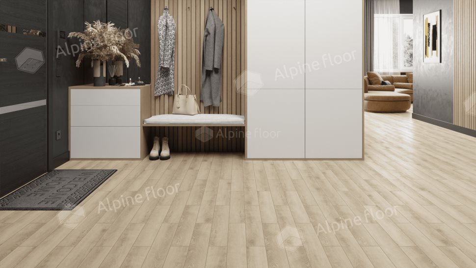 Ламинат "Alpine Floor" Herringbone 12 PRO Дуб Орлеан (606*101*12 мм) — купить в Каменске-Уральском