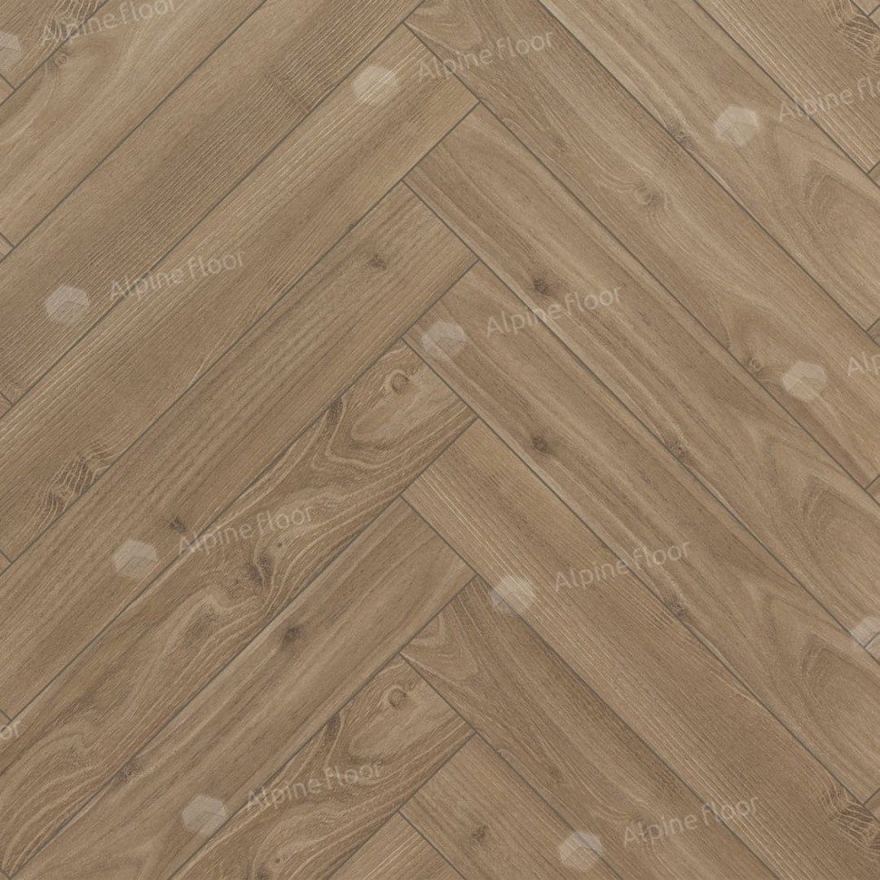 Ламинат "Alpine Floor" Herringbone 12 Дуб Калабрия (600*100*12 мм) — купить в Каменске-Уральском