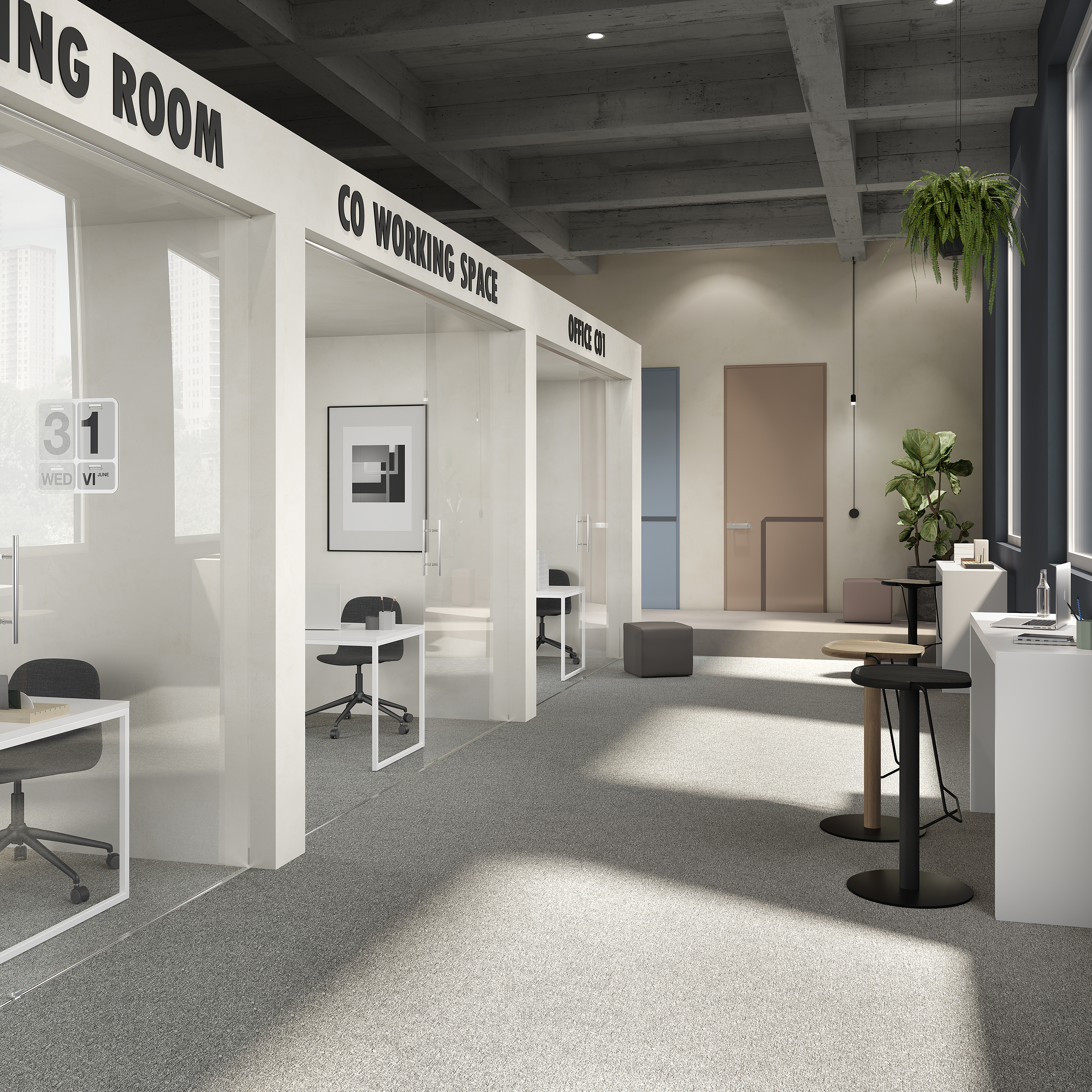 Ковровая плитка Medusa Tile 94 (500*500*5 мм) — купить в Каменске-Уральском