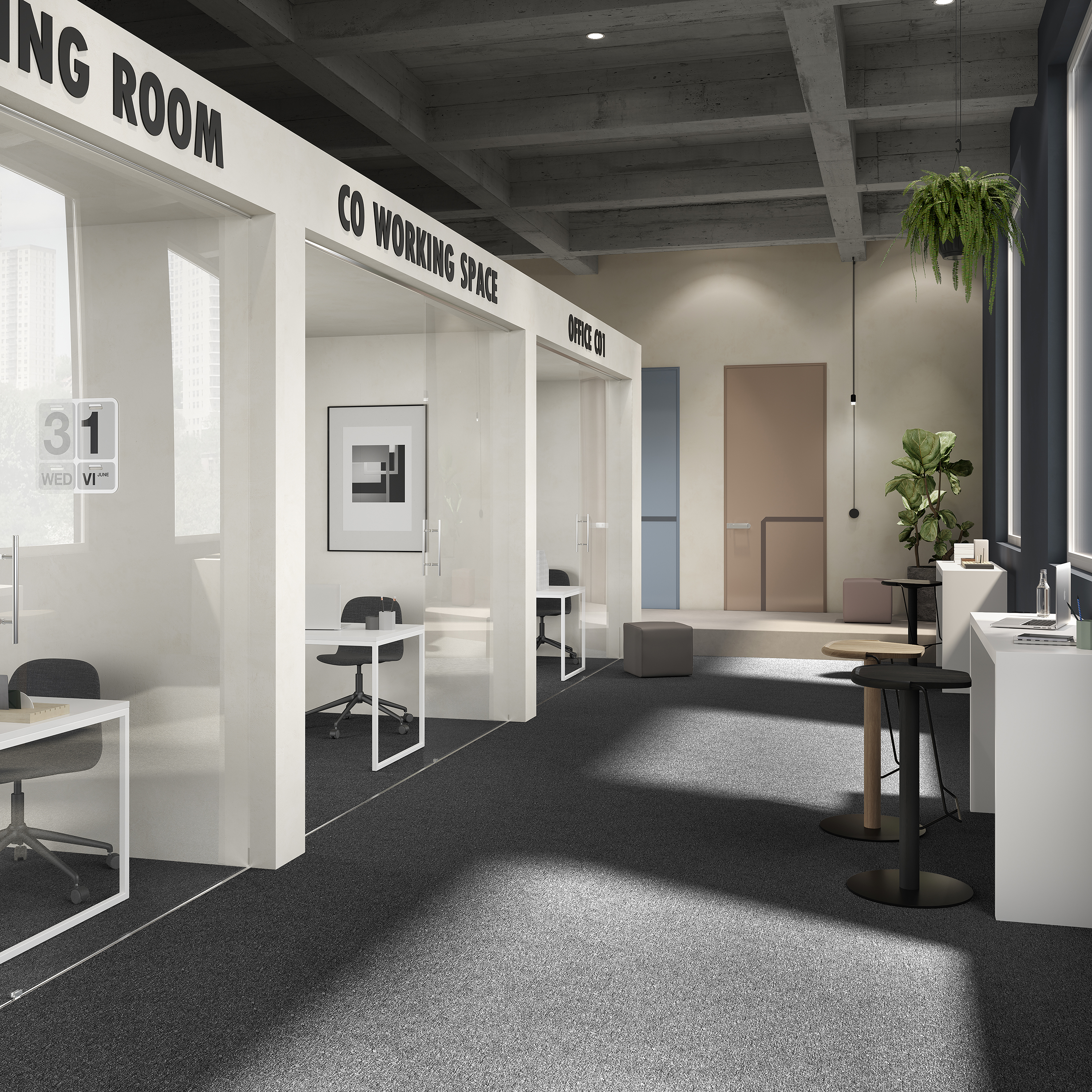 Ковровая плитка Medusa Tile 99 (500*500*5 мм) — купить в Каменске-Уральском