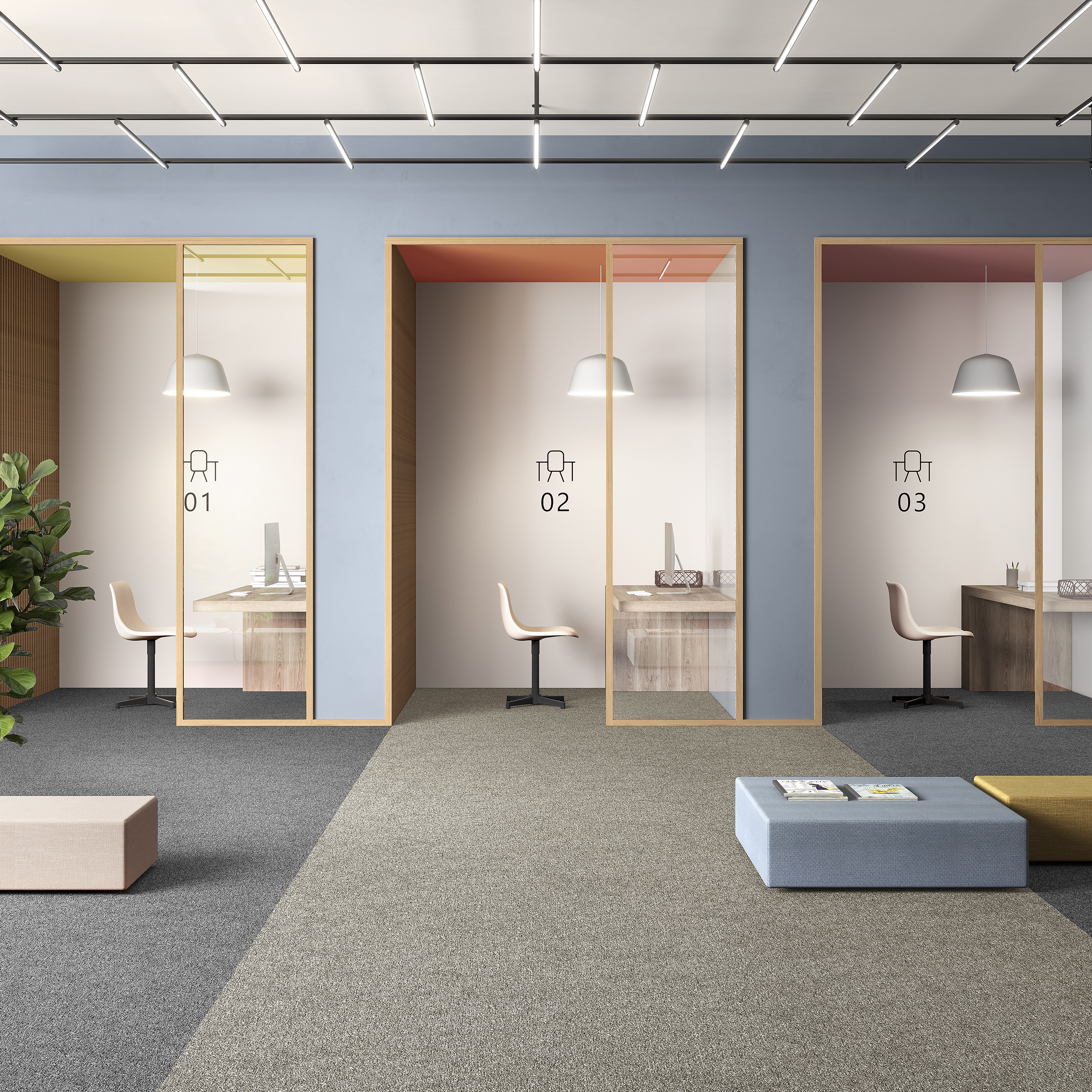 Ковровая плитка Medusa Tile 33 (500*500*5 мм) — купить в Каменске-Уральском