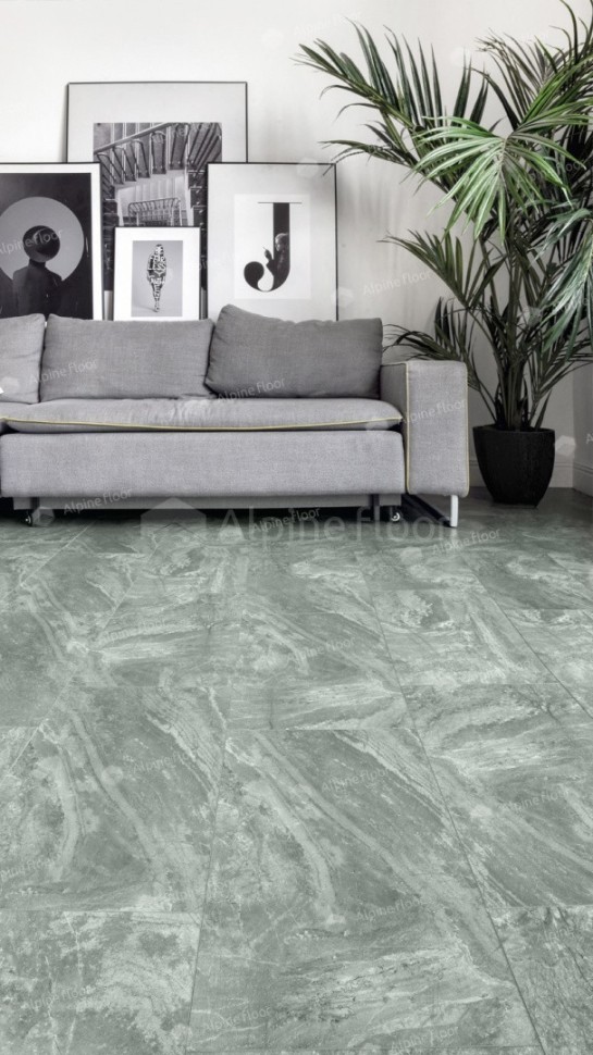 Виниловая плитка "Alpine Floor" Light Stone Хэмпшир (608*303*2,5 мм) — купить в Каменске-Уральском