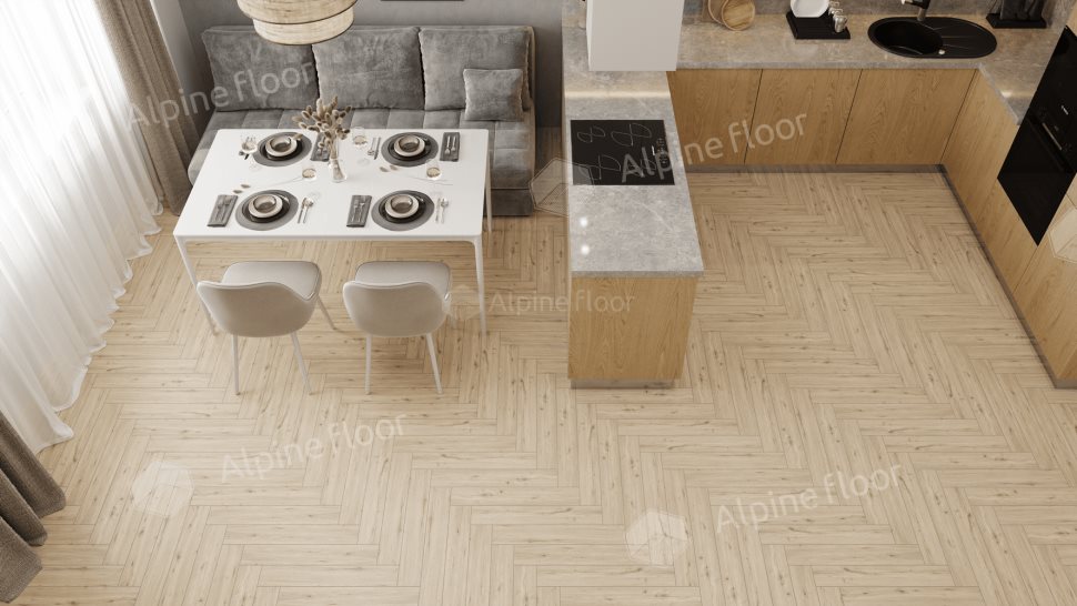 Ламинат "Alpine Floor" Herringbone 12 PRO Дуб Лион (606*101*12 мм) — купить в Каменске-Уральском