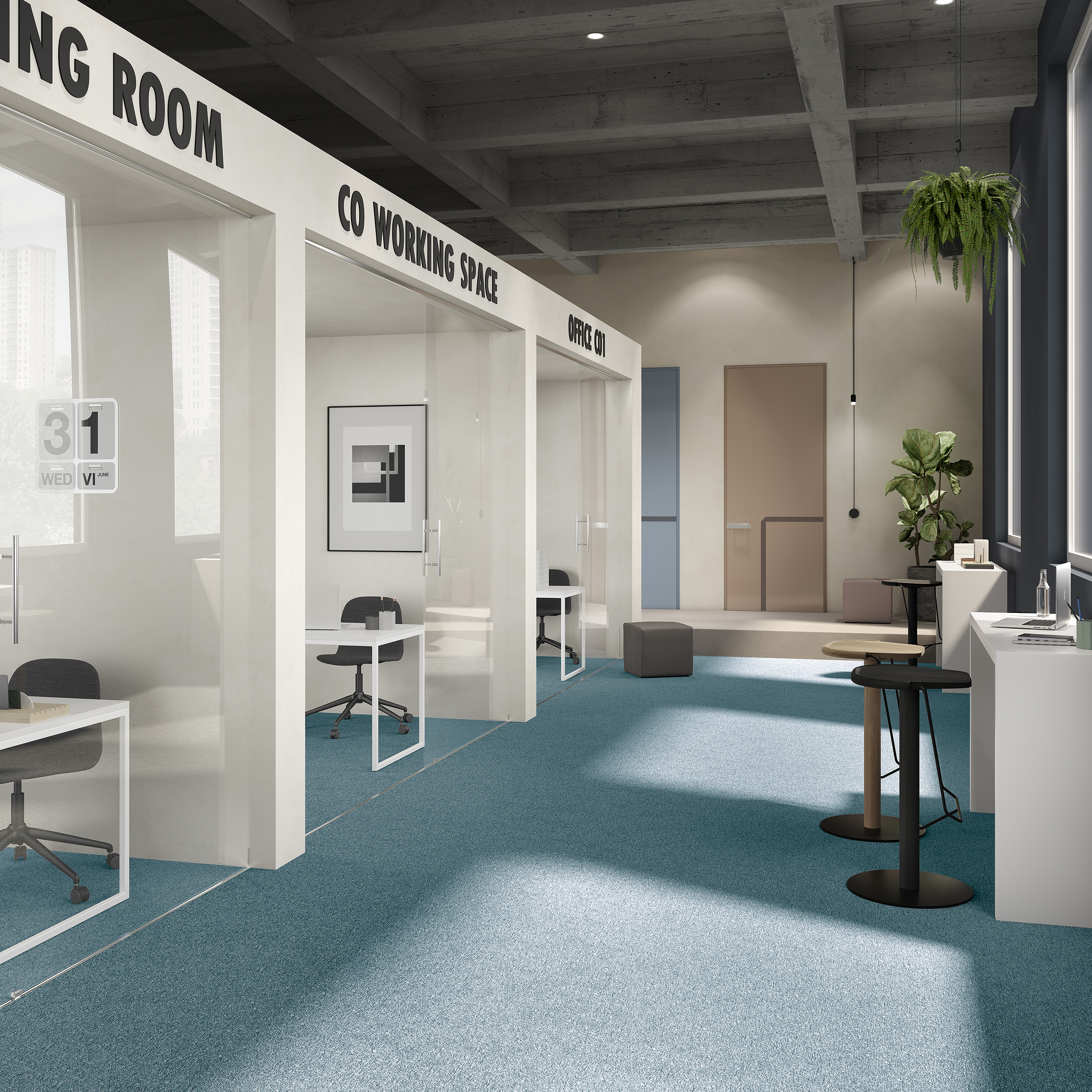 Ковровая плитка Medusa Tile 70 (500*500*5 мм) — купить в Каменске-Уральском