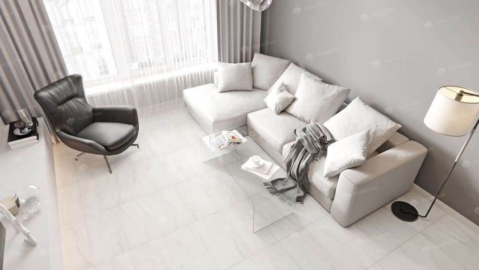 Виниловая плитка "Alpine Floor" Light Stone Брайс (608*303*2,5 мм) — купить в Каменске-Уральском