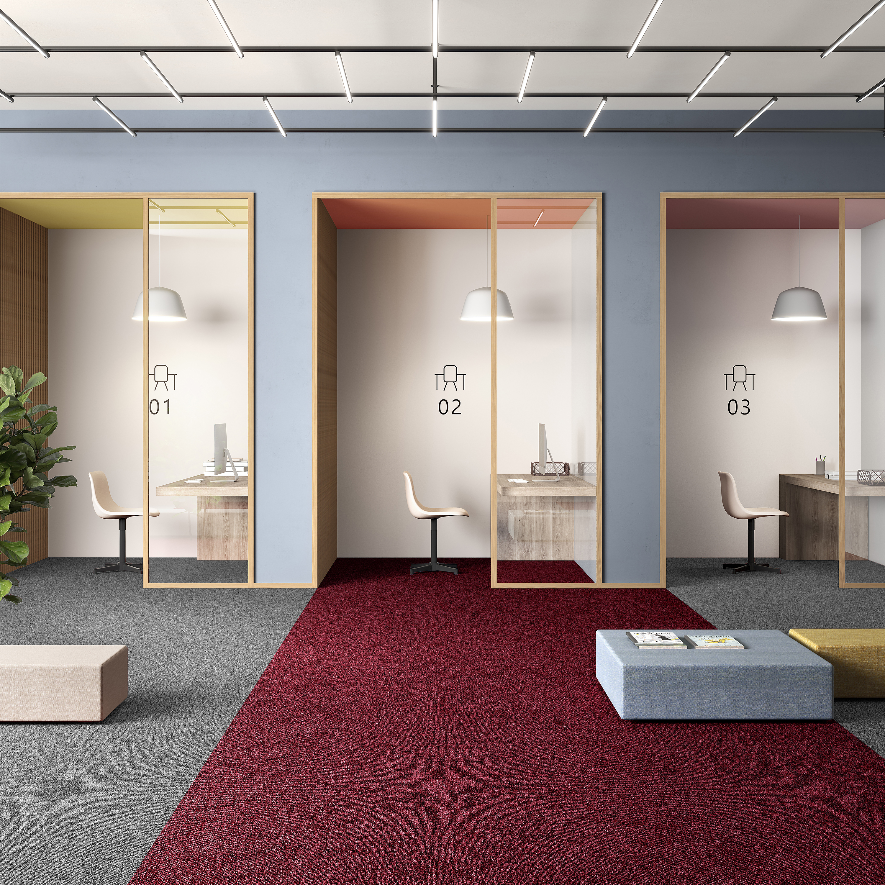 Ковровая плитка Medusa Tile 11 (500*500*5 мм) — купить в Каменске-Уральском