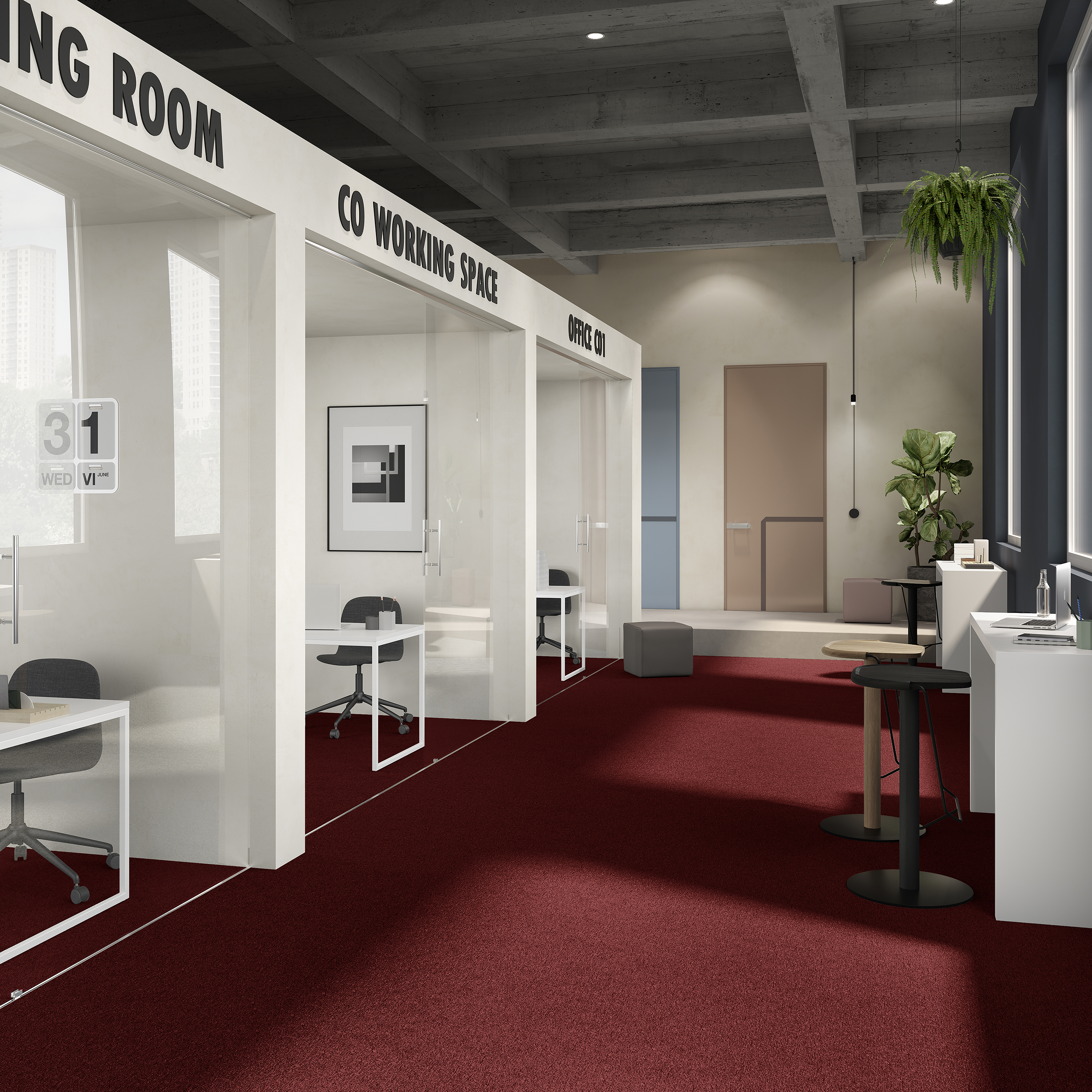 Ковровая плитка Medusa Tile 11 (500*500*5 мм) — купить в Каменске-Уральском