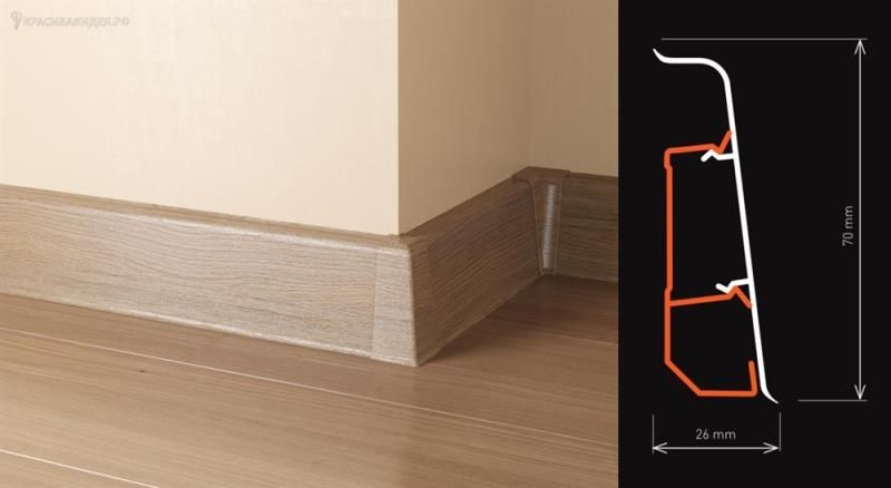 Плинтус "Arbiton" Indo Дуб Бурбон (2500*26*70 мм) — купить в Каменске-Уральском