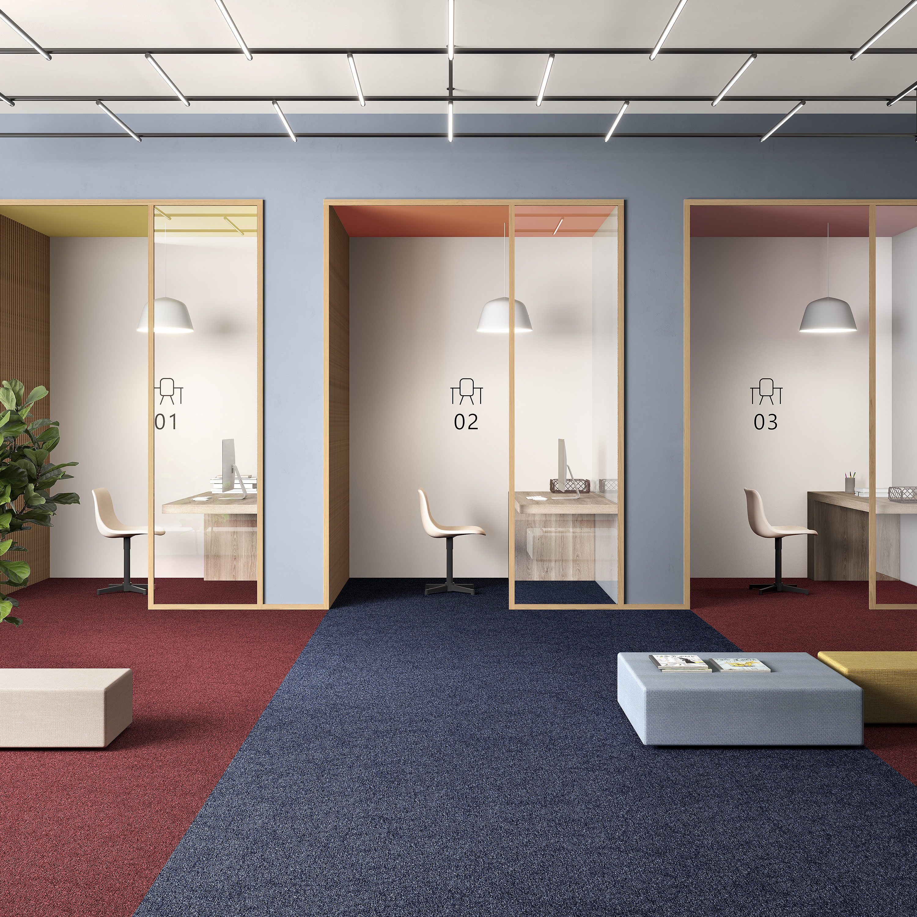 Ковровая плитка Medusa Tile 77 (500*500*5 мм) — купить в Каменске-Уральском