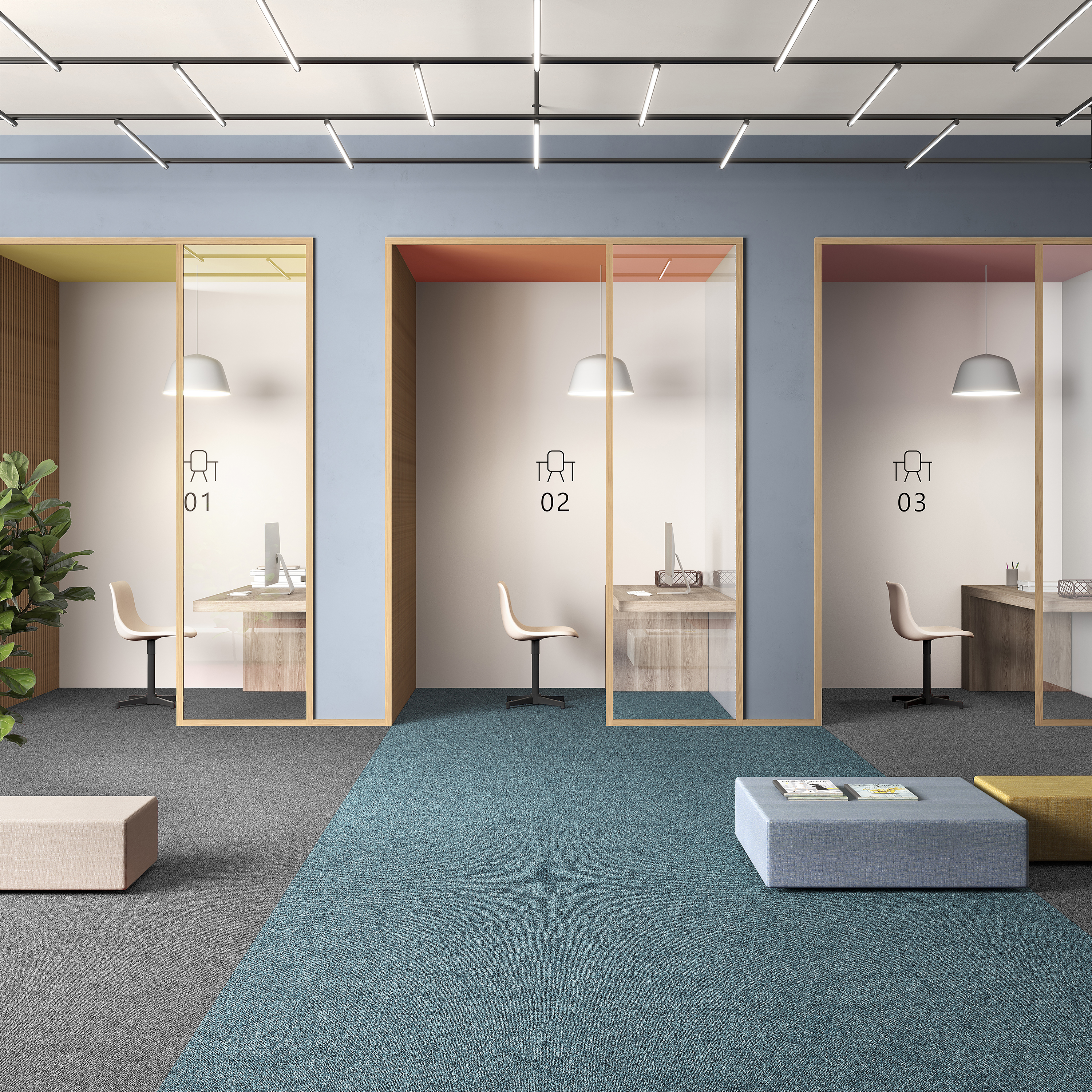 Ковровая плитка Medusa Tile 70 (500*500*5 мм) — купить в Каменске-Уральском