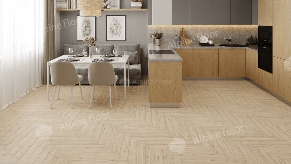 Ламинат "Alpine Floor" Herringbone 12 PRO Дуб Лион (606*101*12 мм) — купить в Каменске-Уральском