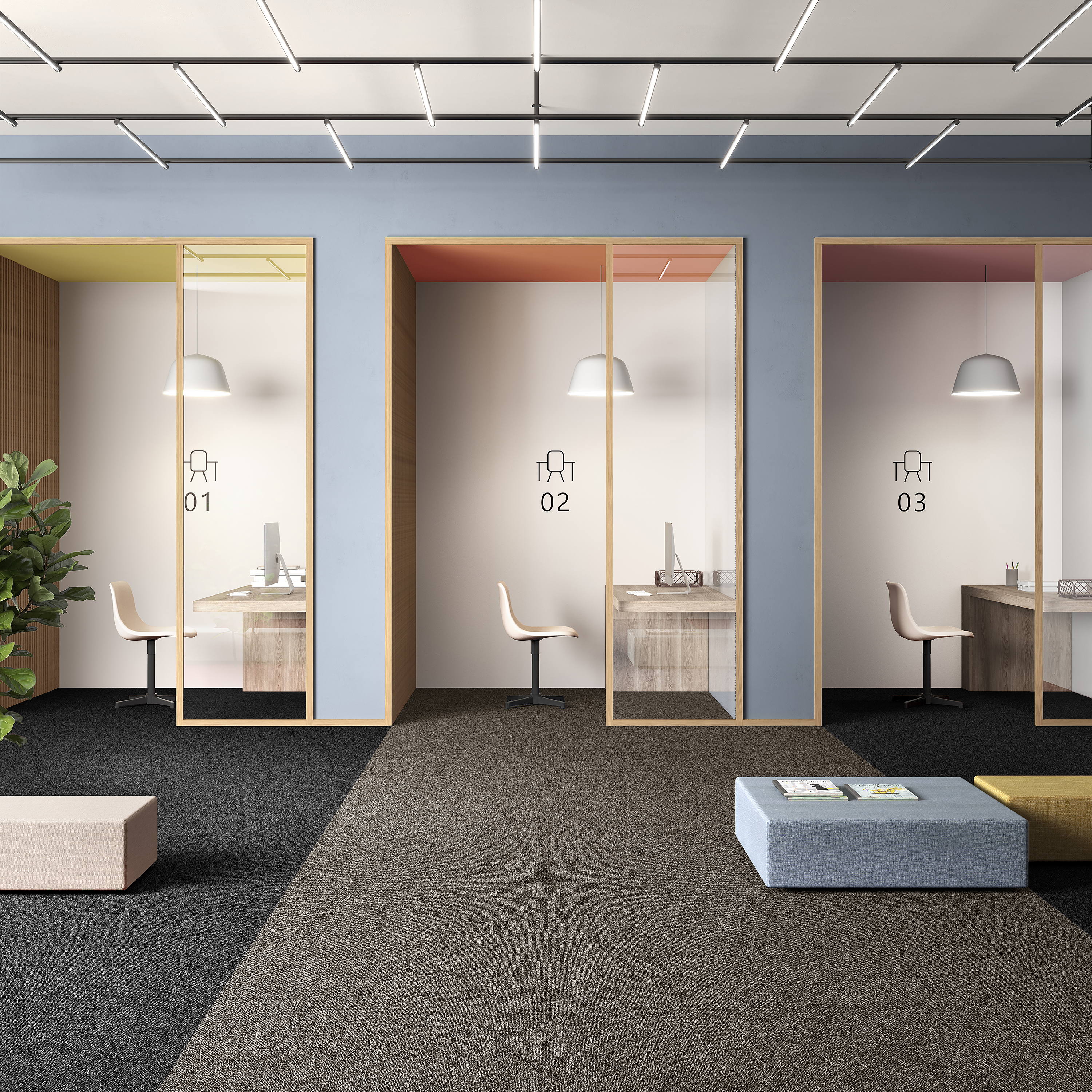 Ковровая плитка Medusa Tile 43 (500*500*5 мм) — купить в Каменске-Уральском