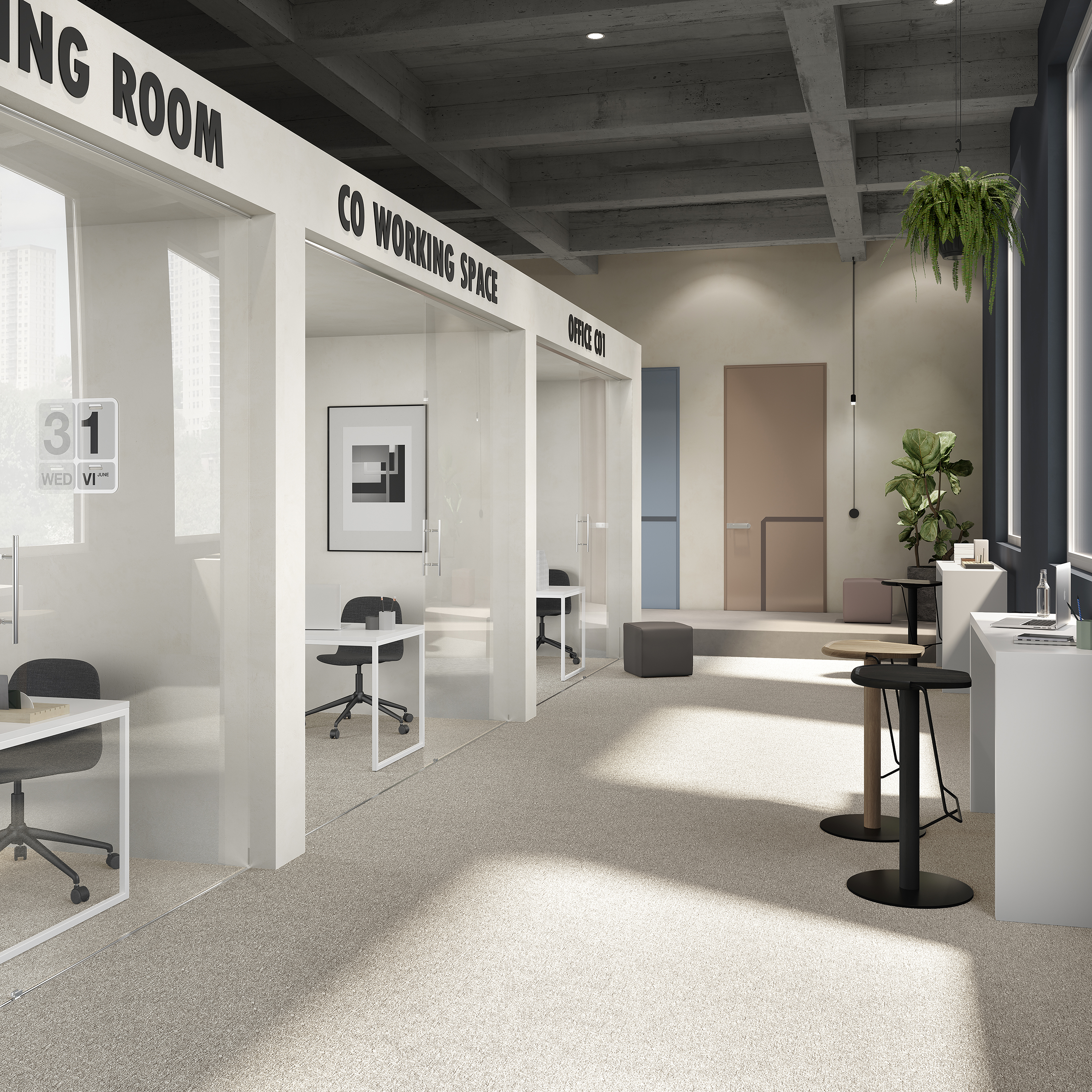 Ковровая плитка Medusa Tile 33 (500*500*5 мм) — купить в Каменске-Уральском