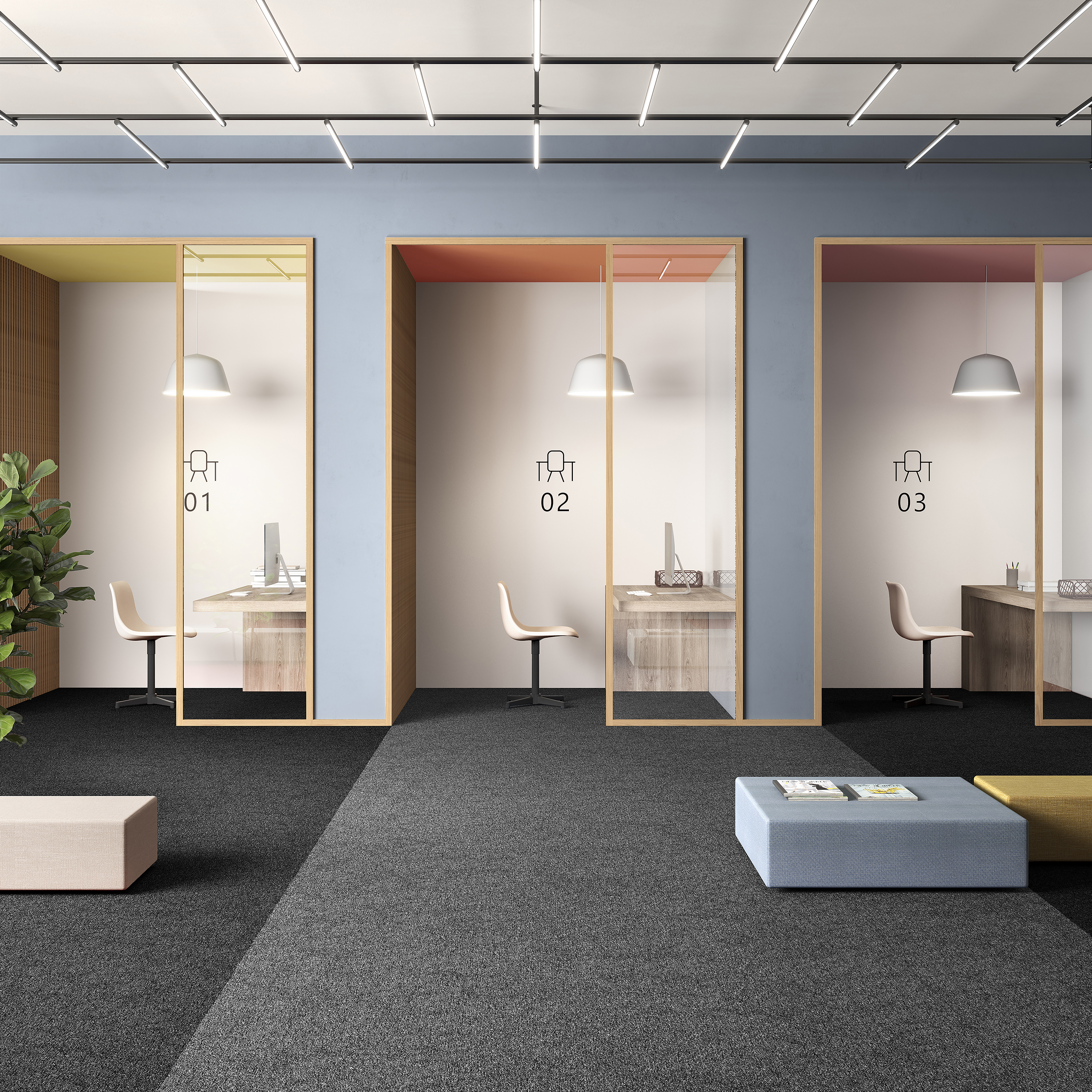 Ковровая плитка Medusa Tile 98 (500*500*5 мм) — купить в Каменске-Уральском