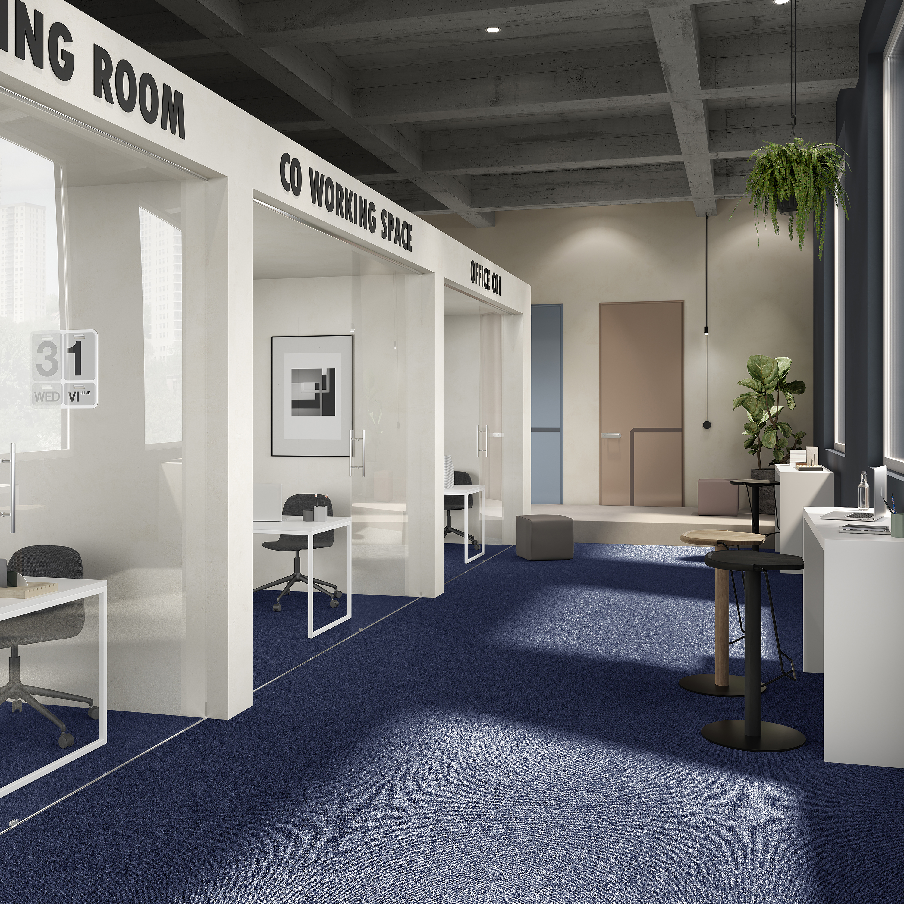 Ковровая плитка Medusa Tile 77 (500*500*5 мм) — купить в Каменске-Уральском