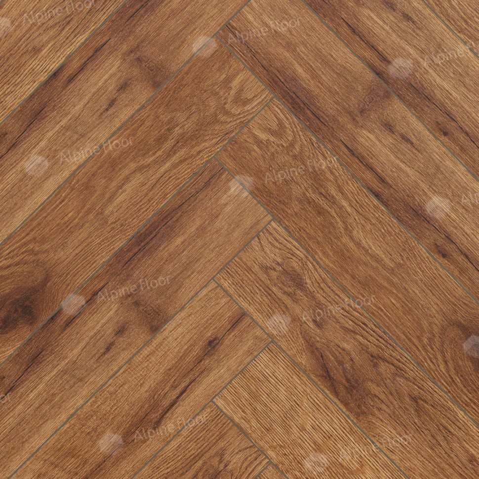Ламинат "Alpine Floor" Herringbone 12 Дуб Умбрия (600*100*12 мм) — купить в Каменске-Уральском