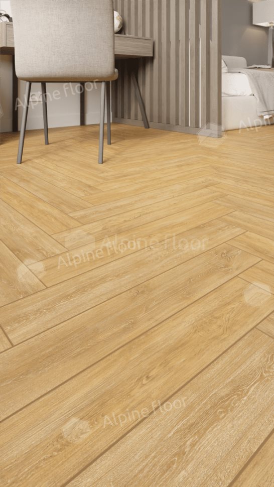 Ламинат "Alpine Floor" Herringbone 12 PRO Дуб Тулуза (606*101*12 мм) — купить в Каменске-Уральском