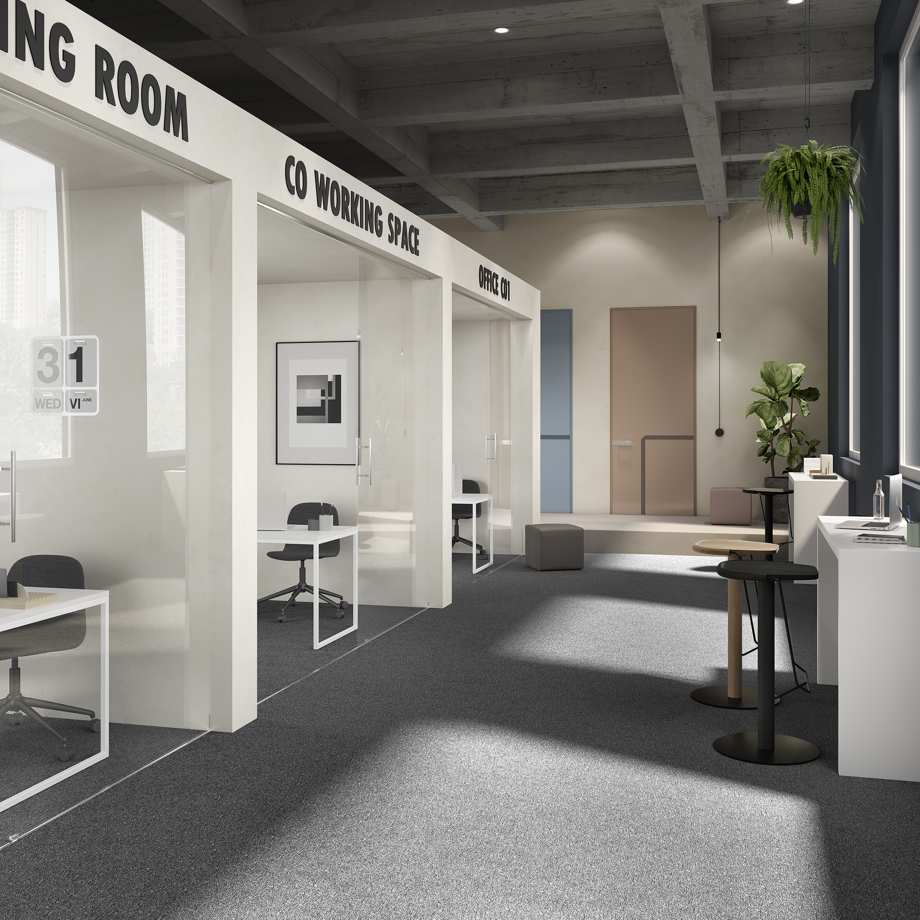 Ковровая плитка Medusa Tile 98 (500*500*5 мм) — купить в Каменске-Уральском